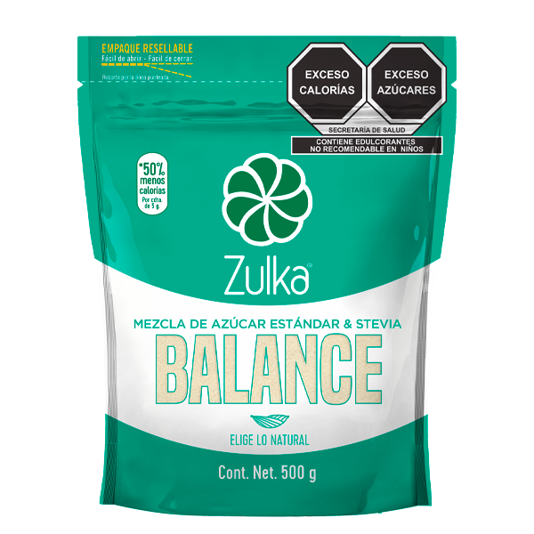 Azúcar balance Zulka 900g pza
