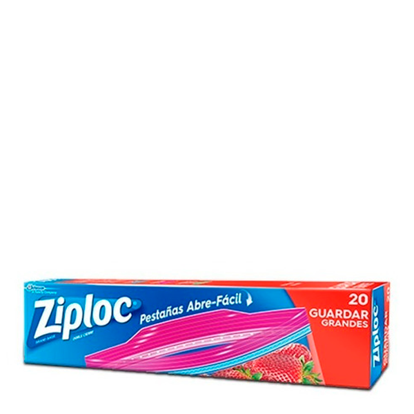 Bolsa ziploc p/congelar alimentos mediana