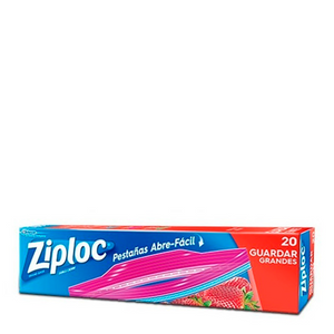 Bolsa ziploc p/guardar alimentos grande