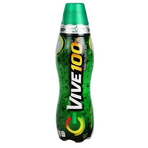 Bebida energética vive 100 verde 300ml pza