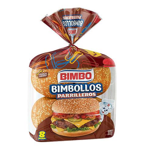 Bimbollos parrilleros bimbo c/8 780gr pza