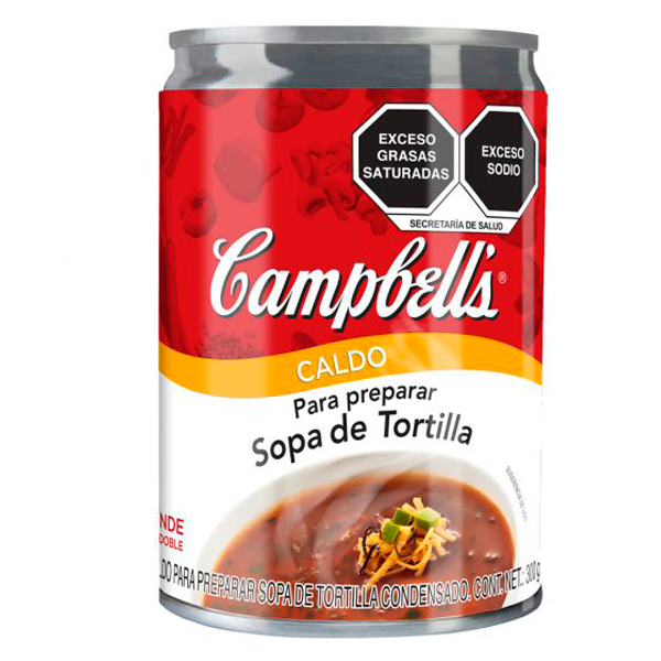 Caldo para sopa de tortilla campbells 300 gr