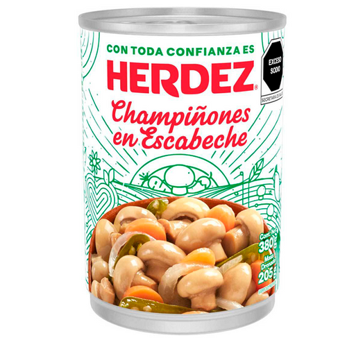 CHAMPIÑON EN escabeche HERDEZ 186 GR