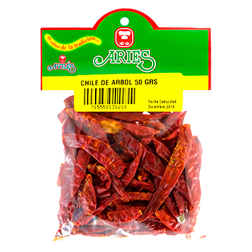 Chile de arbol aviles 50gr