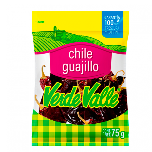 Chile guajillo verde valle 75 gr