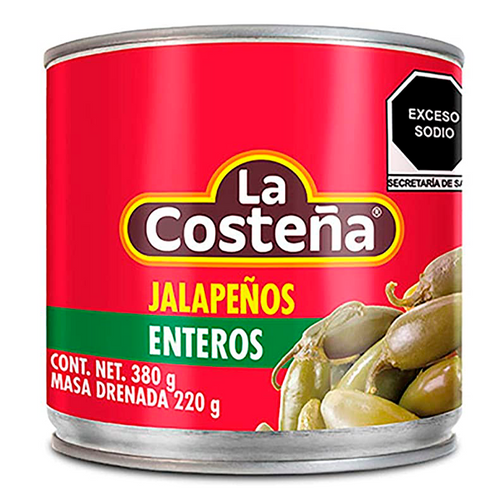 Chile jalapeño la costeña 380 gr