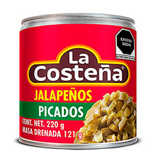 Chile jalapeño picado la costeña 220 gr