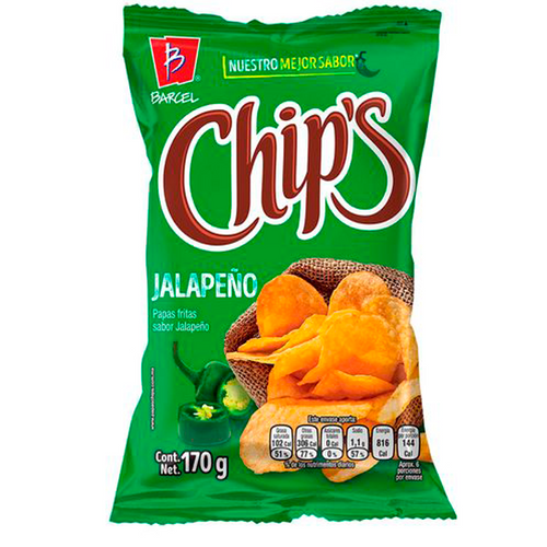 Chip's jalapeño barcel 170 gr