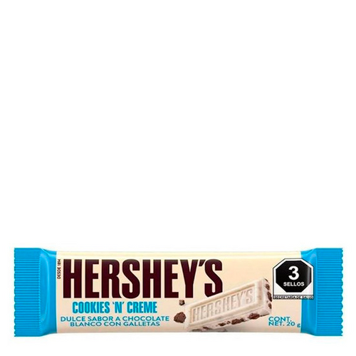 Chocolate hershey barrita  cookies & cream 20gr