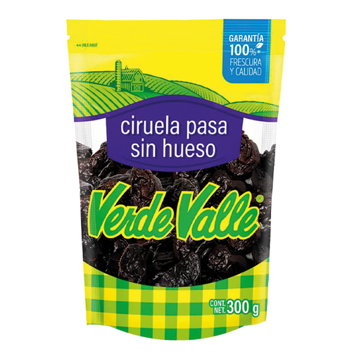 Ciruela pasa  verde valle 300g pza