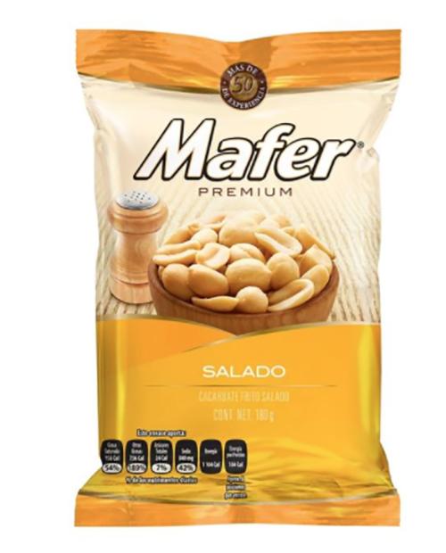Cacahuate salado mafer 190gr pza