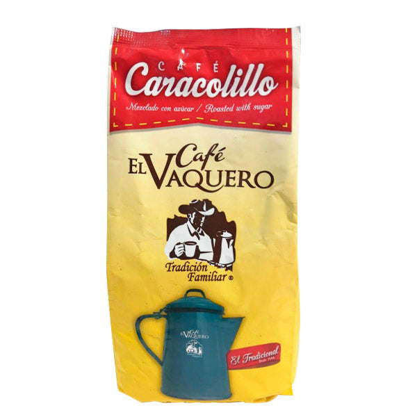 Café el vaquero caracolillo 500gr pza