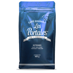 Café intenso tostado y molido los portales 400gr pza