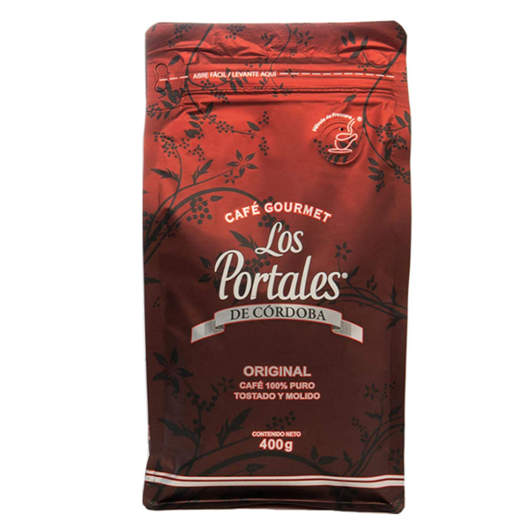 Café regular tostado y molido los portales 400gr pza