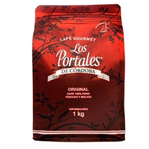 Café regular tostado y molido los portales 900gr pza