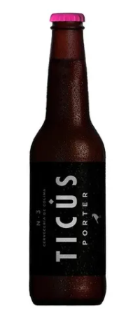 Cerveza colimita ticús porter botella 355ml pza