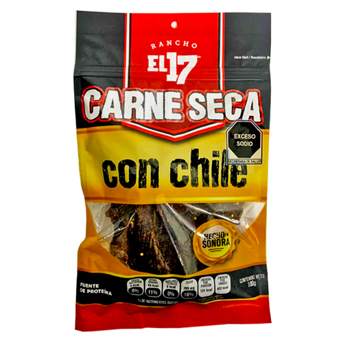 Carne seca con chile 100 gr pza