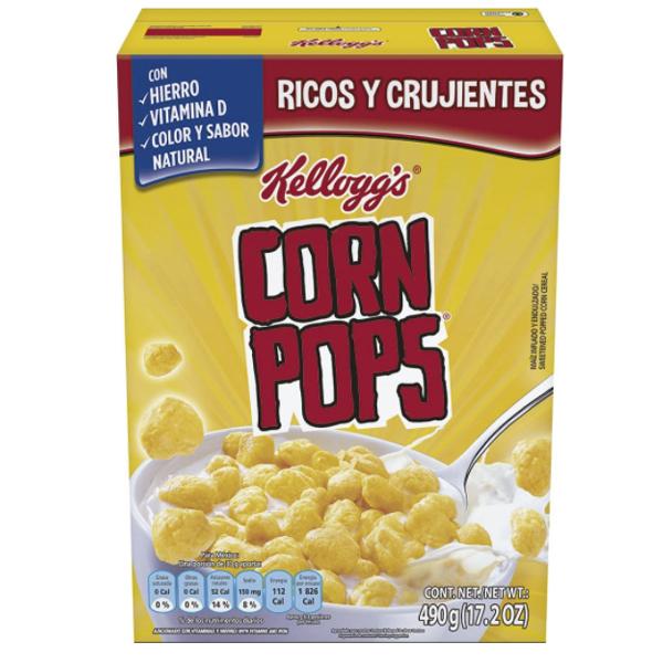 Cereal corn pops kelloggs 450gr pza