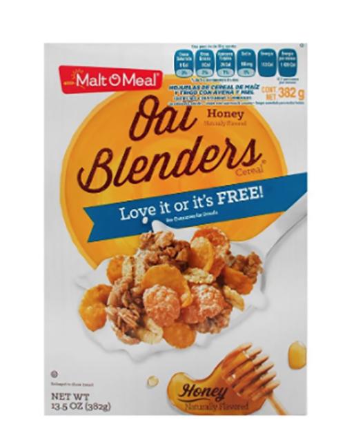 Cereal m&b honey and oat blenders w/almonds 382gr pza