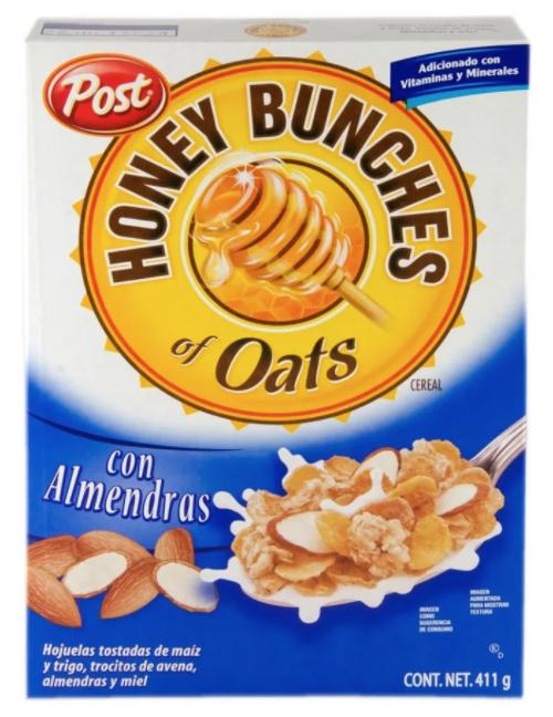 Cereal post honey bunches of oats almendras 340gr pza