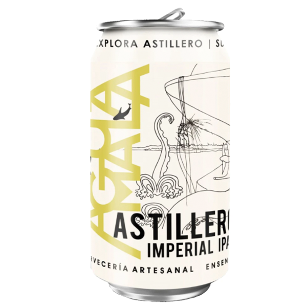 Cerveza agua mala astillero ipa lata 355ml pza
