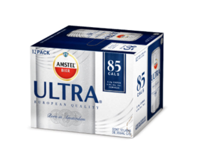 Cerveza amstel ultra bote 12 pack 355mll pza