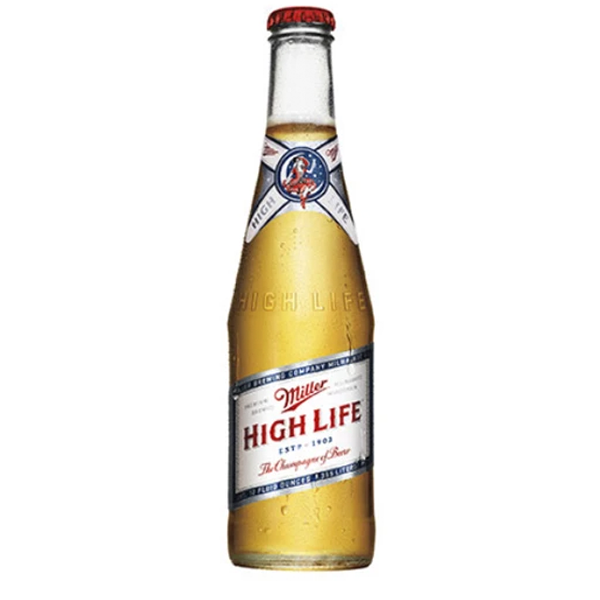 Cerveza high life miller botella 12oz pza