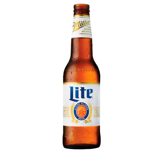 Cerveza lite miller botella 355 ml pza