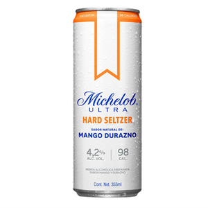 Cerveza michelob ultra mango durazno bote 355ml pza