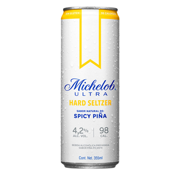 Cerveza michelob ultra spicy piña bote 355ml pza