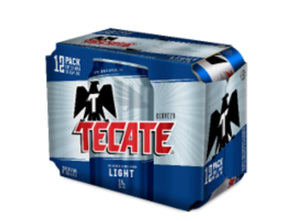 Cerveza tecate light 12 pack lata 340 ml pza