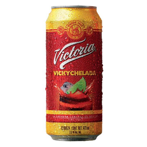 Cerveza victoria chelada bote 473ml pza