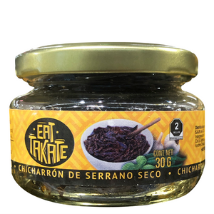 Chicharrón de chile serrano seco eat-tekate 30gr pza