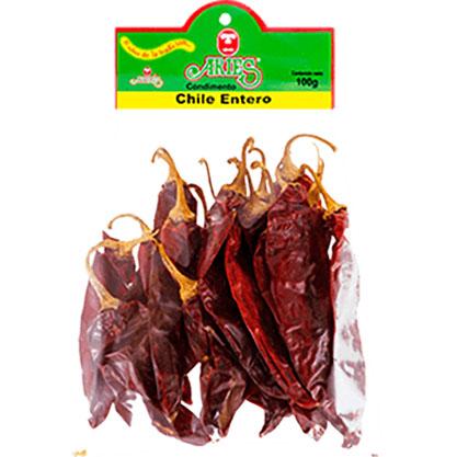 Chile entero regional aviles 100 gr pza