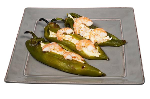 Chile verde relleno de camaron pza