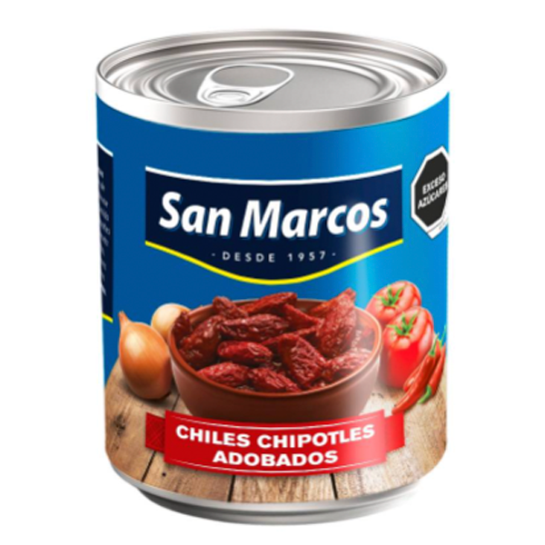 Chiles chipotles adobados san marcos 215gr pza