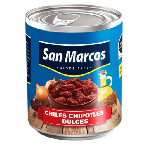 Chiles chipotles dulces san marcos 215gr pza