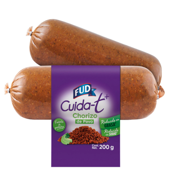 Chorizo de pavo cuida-t fud 200gr pza