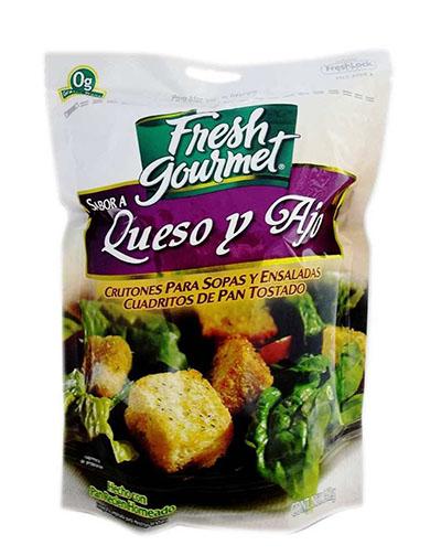 Crutones queso y ajo fresh gourmet 142 gr pza