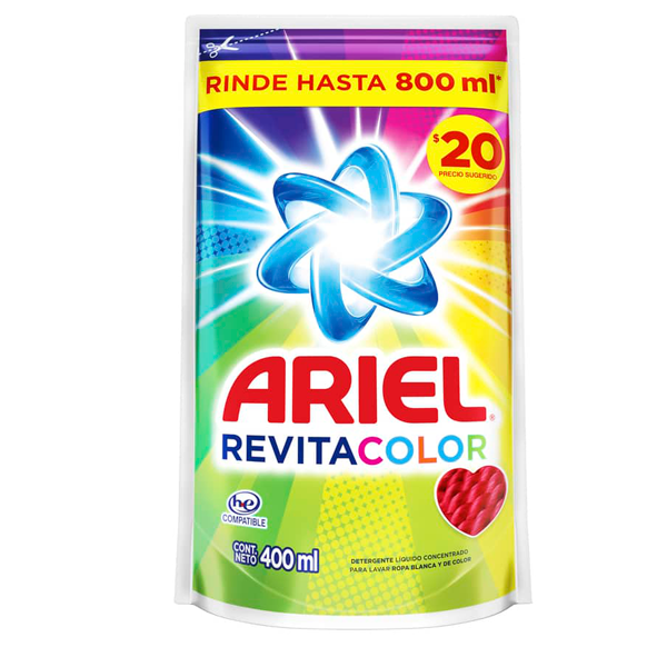 Detergente ariel revitacolor pouch 400 ml – Taste Boutique de Carnes