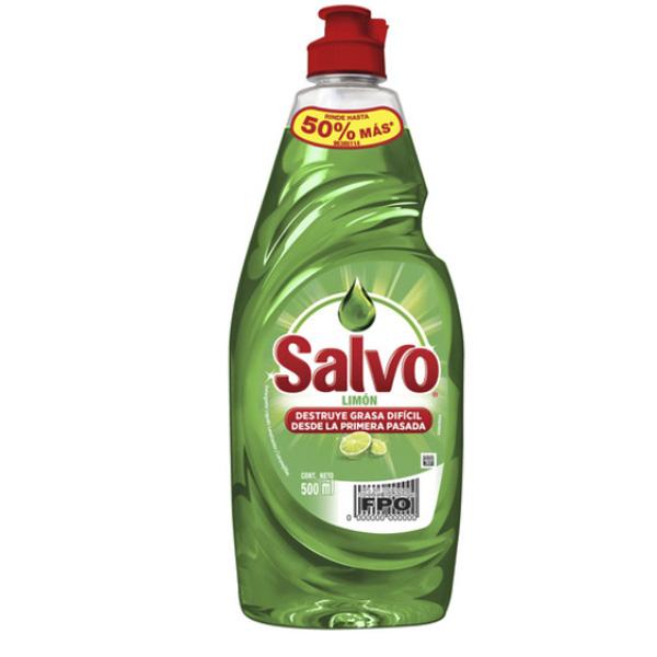 Detergente salvo liquido limon 500 ml pza