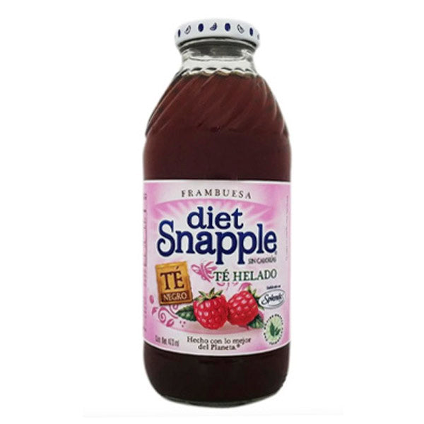 Diet snapple frambuesa 473ml pza