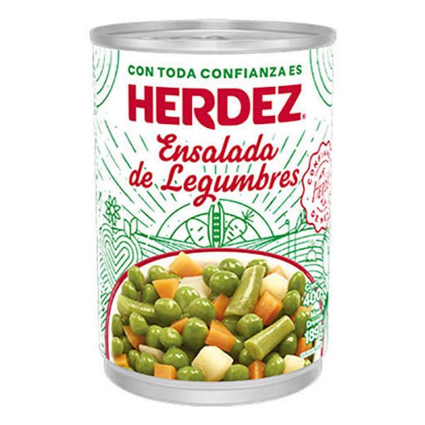 Ensalada de legumbres herdez 450 gr