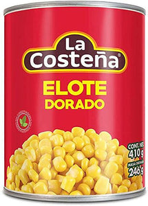 Elote dorado la costeña 410 gr pza