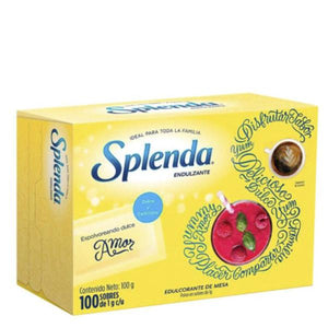 Endulzante splenda c/100 sobres 1gr. pza