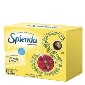 Endulzante splenda c/50 sobres 1gr. pza