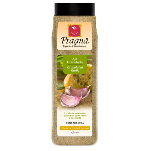 Especia ajo granulado pragna 700gr pza