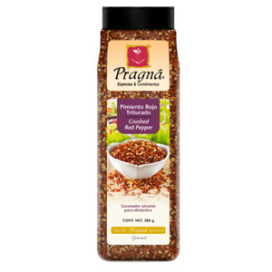 Especia chile rojo triturado pragna 385gr pza