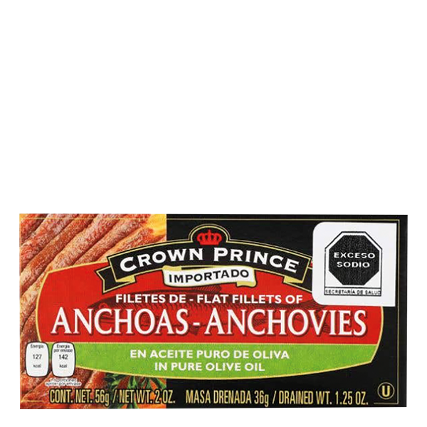 Filete de anchoas en aceite de oliva Crown Price 56gr pza