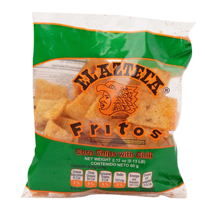 Fritos con chile el azteca 125gr pza